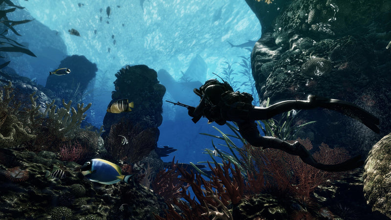 Plongeur d'élite sous l'eau dans Call of Duty Ghosts sur PlayStation 3