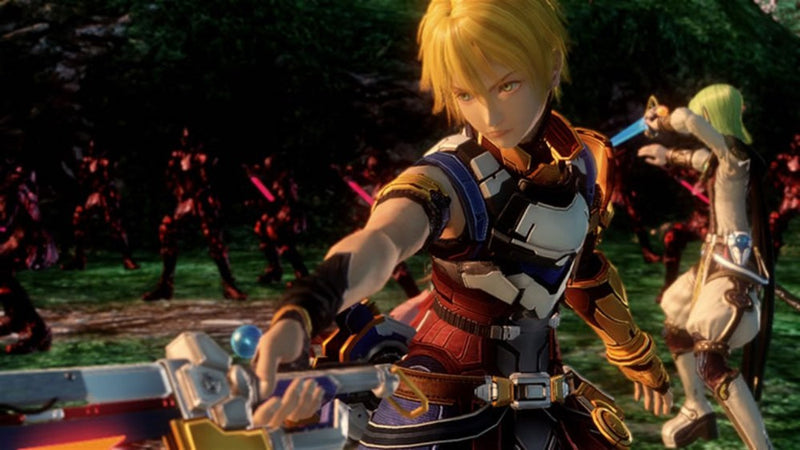 Edge brandit son épée face aux ennemis dans Star Ocean: The Last Hope sur Xbox 360