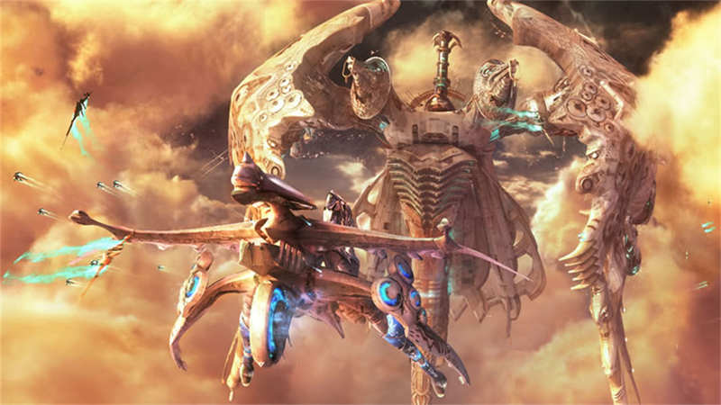 Bataille aérienne au-dessus des nuages dans Final Fantasy XIII sur Xbox 360