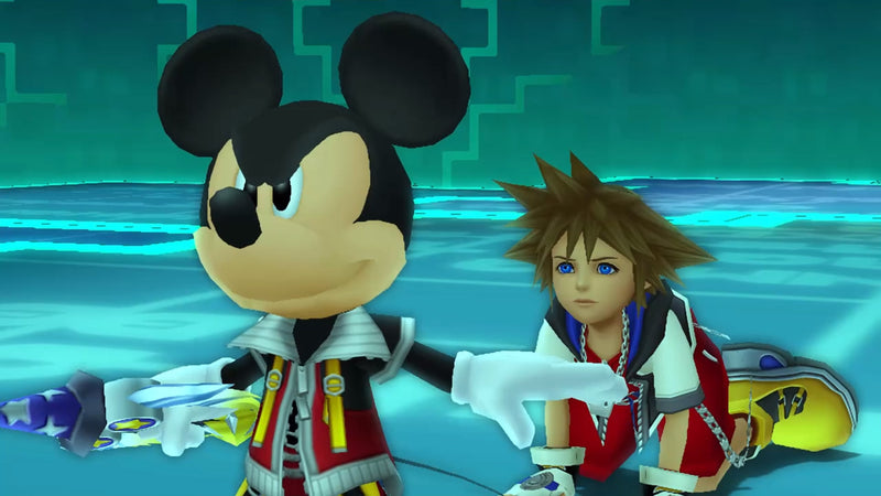 Sora et le roi Mickey dans Kingdom Hearts Collection I-III
