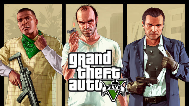 Codes de triche GTA 5 : Franklin, Trevor et Michael, visuel officiel – © Rockstar Games