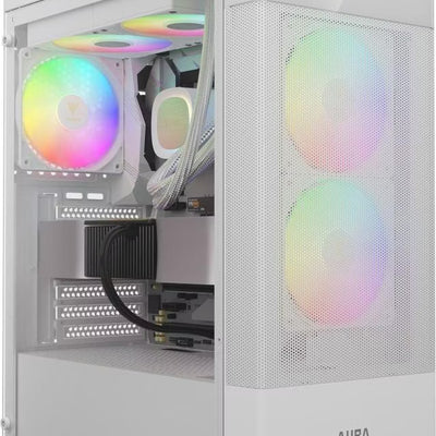 Boîtier PC Gamdias Aura GC5 Elite RGB Blanc - Moyen Tour ATX