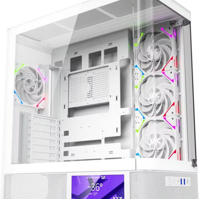 Boîtier PC XYZ Quantum Pro RGB Blanc - Moyen Tour ATX