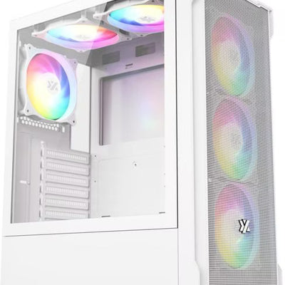 Boîtier PC XYZ AirOne 300-X Mesh RGB Blanc - Moyen Tour ATX
