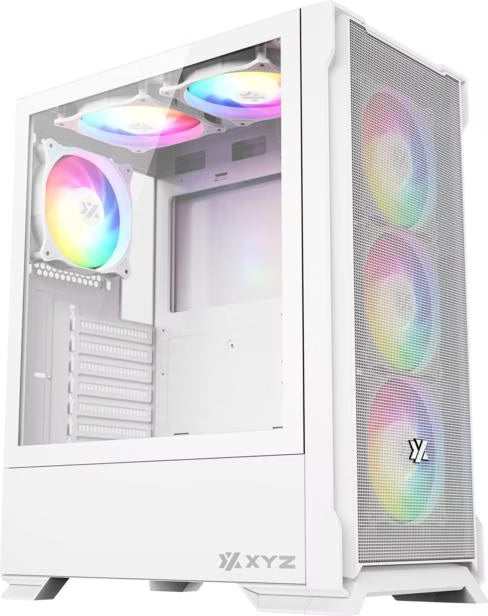 XYZ AirOne 300-X Mesh RGB Blanc vue de trois quarts