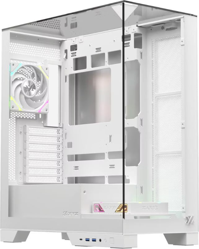 XYZ Trifecta RGB Blanc vue de trois quarts