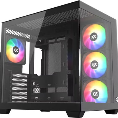 Boîtier PC XYZ Tesseract X RGB Noir - Moyen Tour ATX
