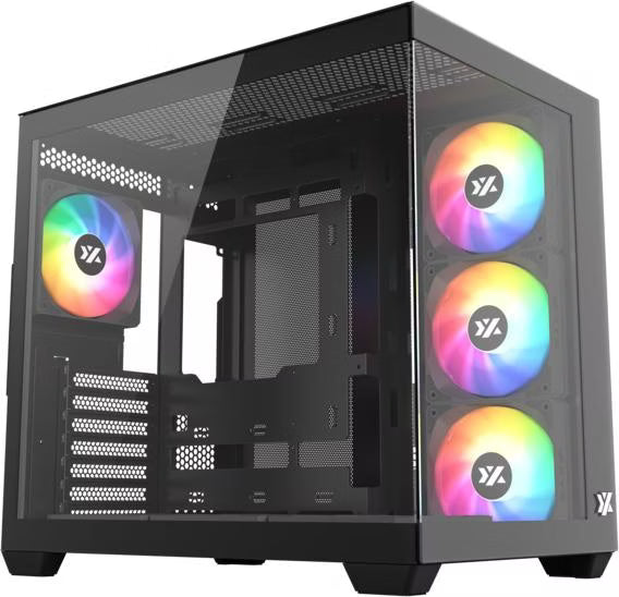 XYZ Tesseract X RGB Noir vue de trois quarts