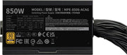 Alimentation ATX Cooler Master MWE Gold V3 850W (Noir) - MPE-8506-ACAG-BEU — visuel 3