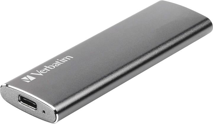 SSD externe Verbatim VX500 1 To gris, vue en angle