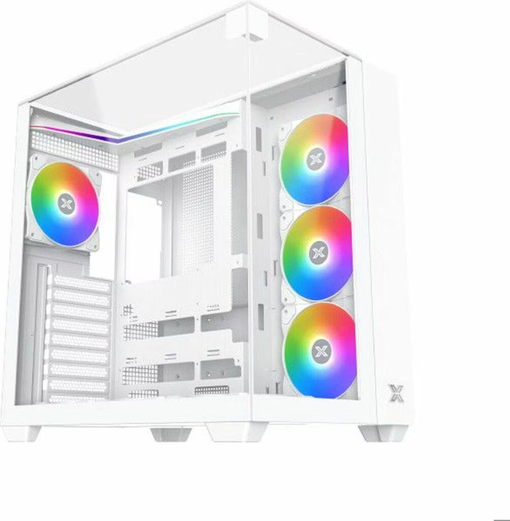 Xigmatek Aqua V RGB Blanc vue de trois quarts