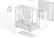 Boîtier Mini Tour Micro ATX DeepCool CG380 3F RGB avec panneaux vitrés (Blanc) — visuel 6