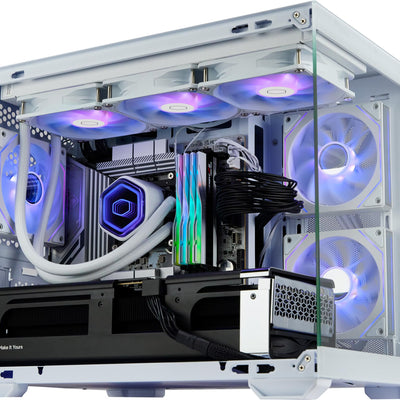 Boîtier PC Cooler Master Elite 481 Wood Blanc - Mini Tour Micro-ATX