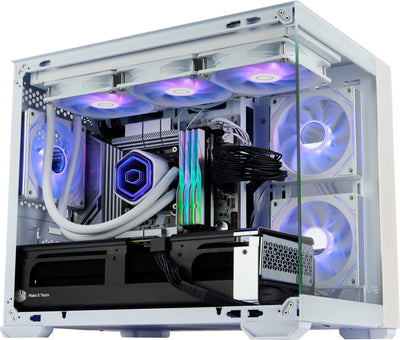 Boîtier PC Cooler Master Elite 481 Wood Blanc - Mini Tour Micro-ATX