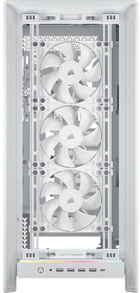 Corsair Frame 5000D RS Blanc vue de trois quarts