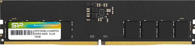 Barrette Mémoire RAM Silicon Power DDR5 – 16 Go – 5600 MHz CL46 – Noir