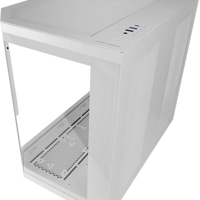 Boîtier PC Mars Gaming MC-3TCORELCD Blanc - Moyen Tour ATX