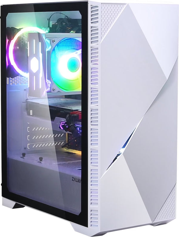 Zalman Z3 Blanc vue de trois quarts