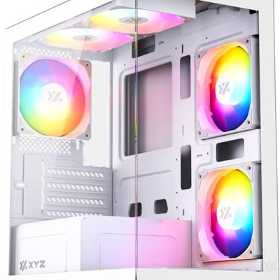 Boîtier PC XYZ Titanium View Lite RGB Blanc - Mini Tour Micro-ATX