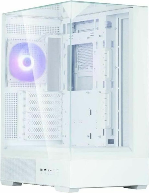 Zalman P40 Prism RGB Blanc vue de trois quarts