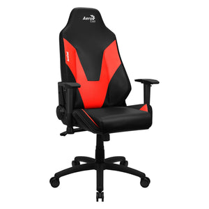 Fauteuil gamer AeroCool Admiral noir et rouge vue de face