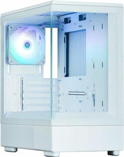 Zalman P10 RGB Blanc vue de trois quarts - Boîtier