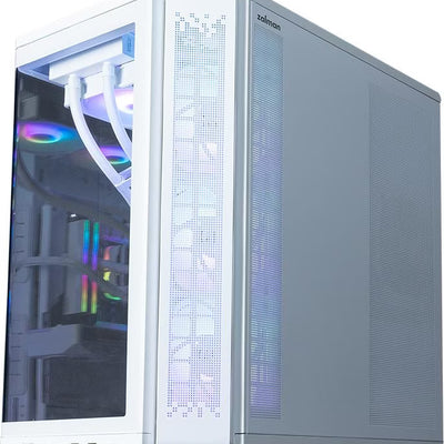Boîtier PC Zalman P60 ARGB Blanc - Moyen Tour ATX