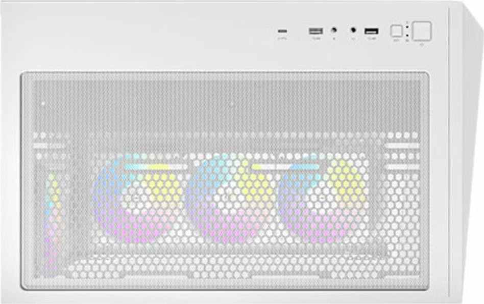 Antec Constellation C5 RGB Blanc vue de trois quarts