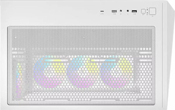 Antec Constellation C5 RGB Blanc vue de trois quarts