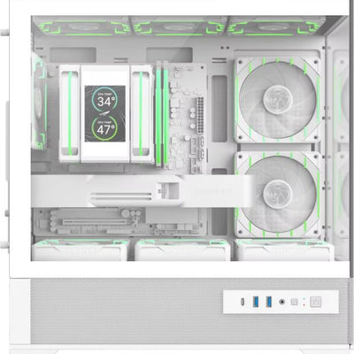 Boîtier PC GameMax Vista 2 RGB Blanc - Mini Tour Micro-ATX