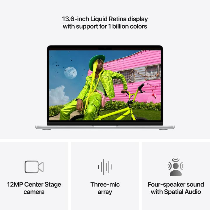 Apple MacBook Air 13 pouces Argent – vue 3