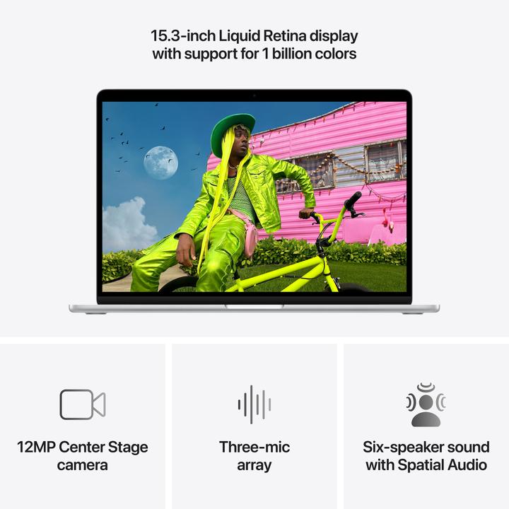 Apple MacBook Air 15 pouces Argent – vue 3