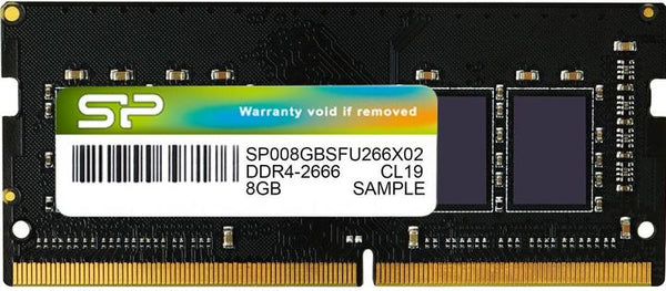 Barrette Mémoire RAM Silicon Power SO-DIMM DDR4 – 8 Go – 2666 MHz – Noir