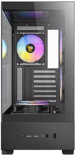 Antec CX705 RGB Noir vue de trois quarts
