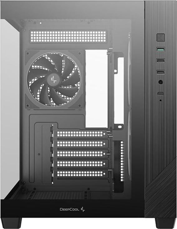 DeepCool CG330 3F RGB Noir vue de trois quarts
