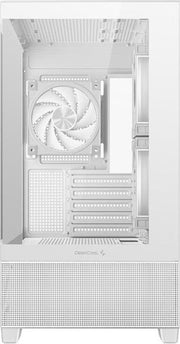 Boîtier Mini Tour Micro ATX DeepCool CG380 3F RGB avec panneaux vitrés (Blanc) — visuel 2