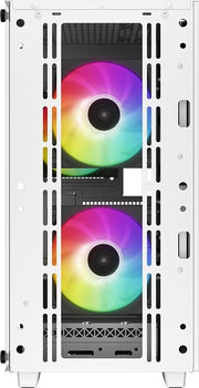 DeepCool CC360 RGB Blanc vue de trois quarts - Boîtier