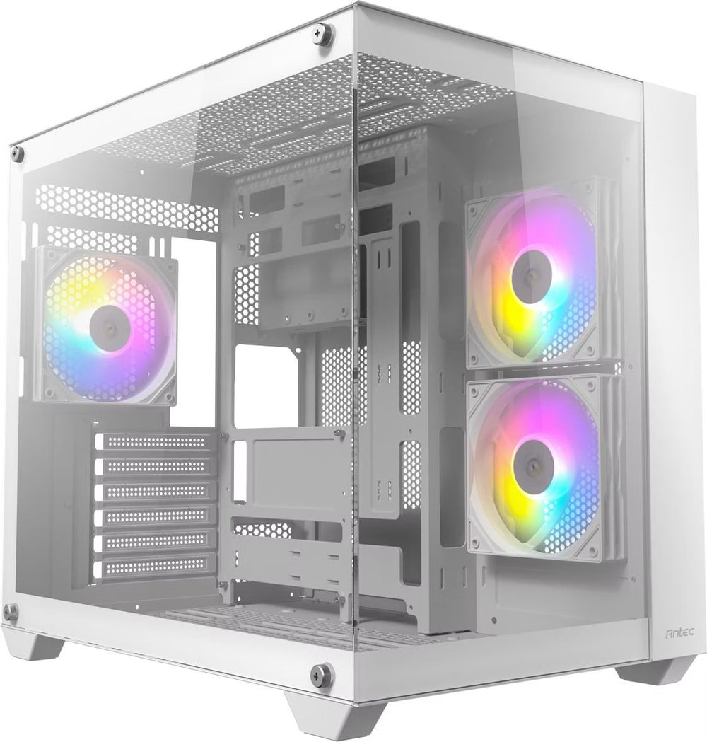 Antec CX800 RGB Blanc vue de trois quarts