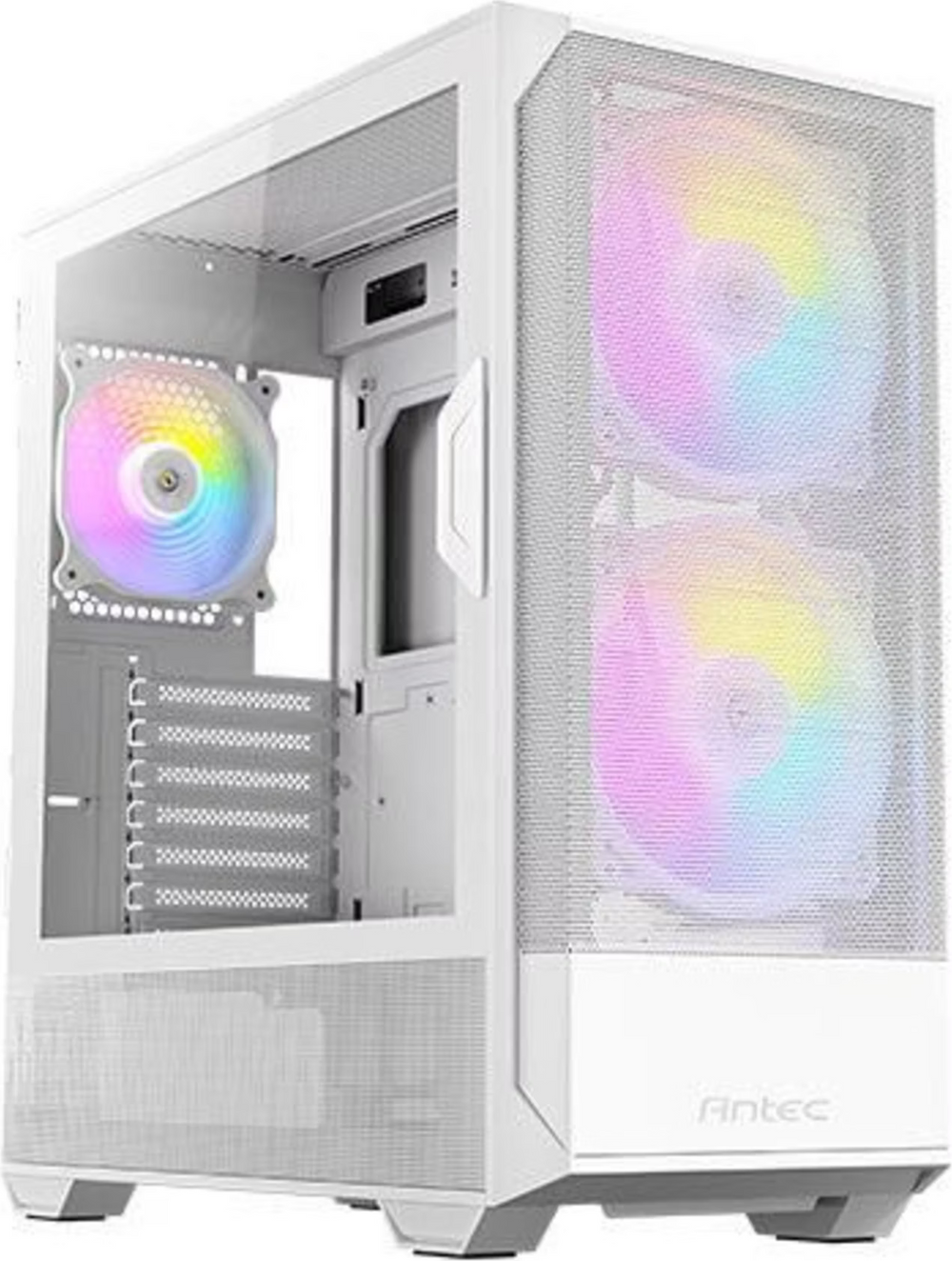 Antec NX416L Blanc vue de trois quarts