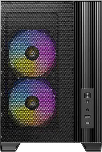Antec Flux M RGB Noir vue de trois quarts