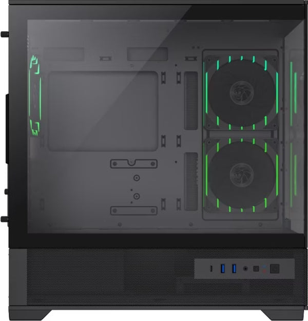 GameMax Vista 2 RGB Noir vue de trois quarts