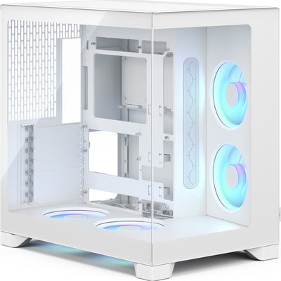 Boîtier PC Fractal Design Pop 2 Vision RGB Blanc - Moyen Tour E-ATX