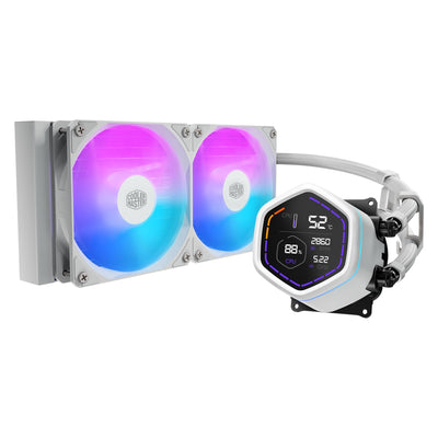 Cooler Master MasterLiquid Core Nex Digital RGB 240 Blanc - Watercooling 240 mm