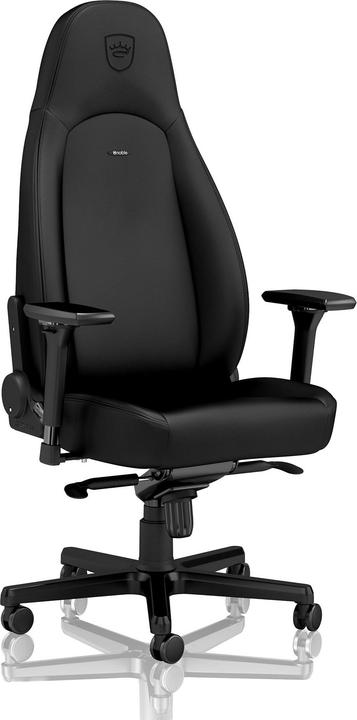 Fauteuil gamer Noblechairs Icon Black Edition noir vue de face