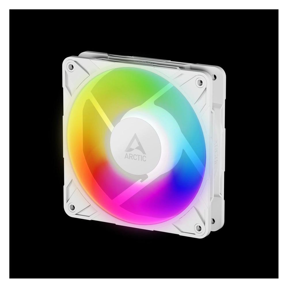 Arctic P12 Pro PST RGB 12cm Blanc : ventilateur de boîtier