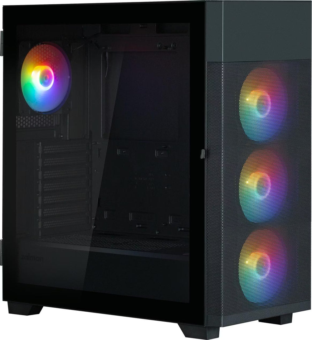 Zalman S5 Neo RGB Noir vue de trois quarts