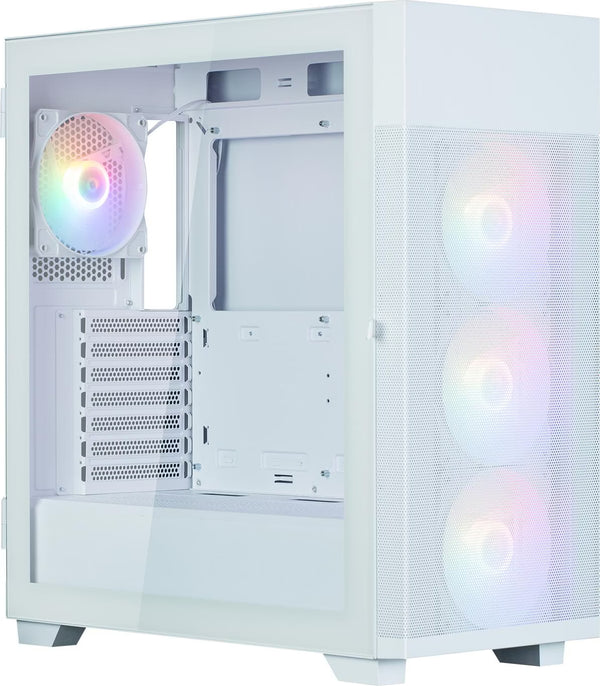 Zalman S5 Neo RGB Blanc vue de trois quarts