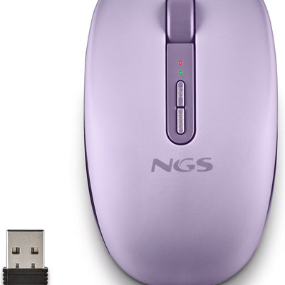 Souris sans fil NGS Fog Dual Bluetooth et 2,4 GHz (Violet)