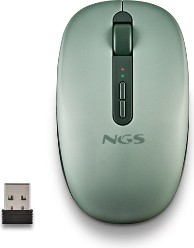 Souris sans fil NGS Fog Dual Bluetooth et 2,4 GHz (Vert)