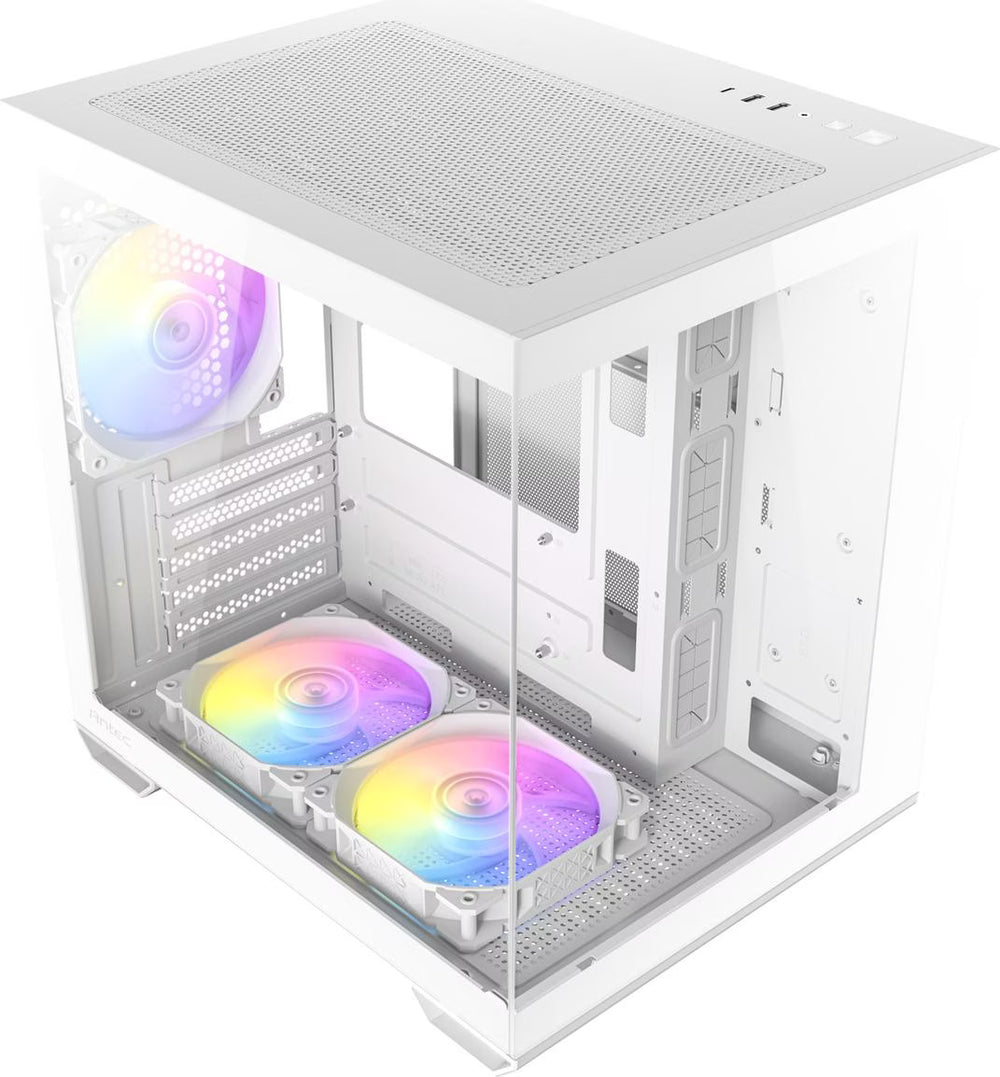 Antec CX60M RGB Blanc vue de trois quarts
